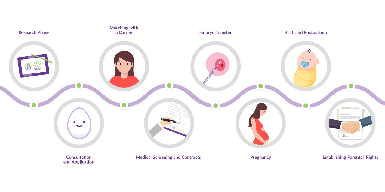 surrogacy journey map